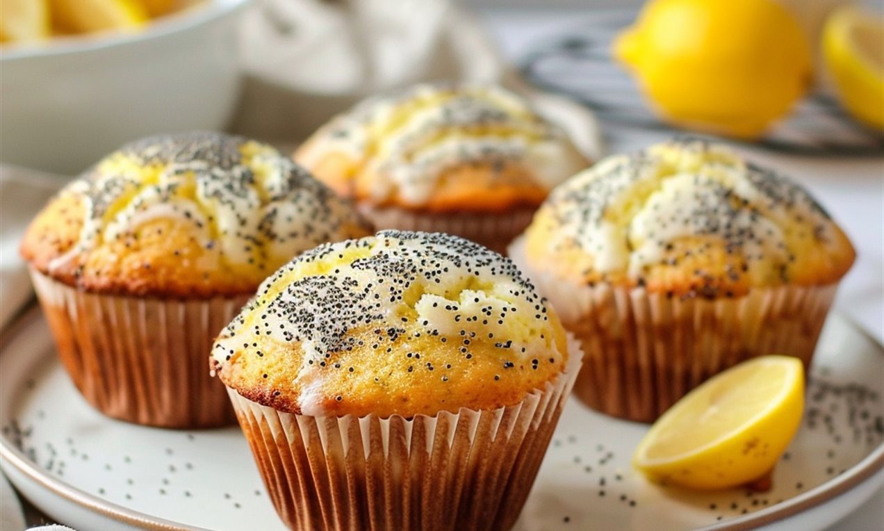 Lemon Poppy Seed Muffins Recipe | Dr. Oetker