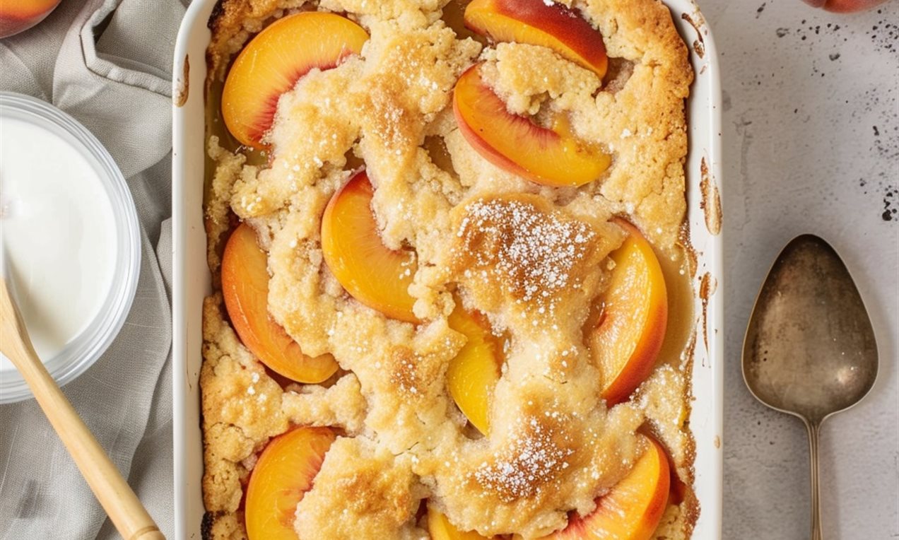 Peach Cobbler Recipe | Dr. Oetker