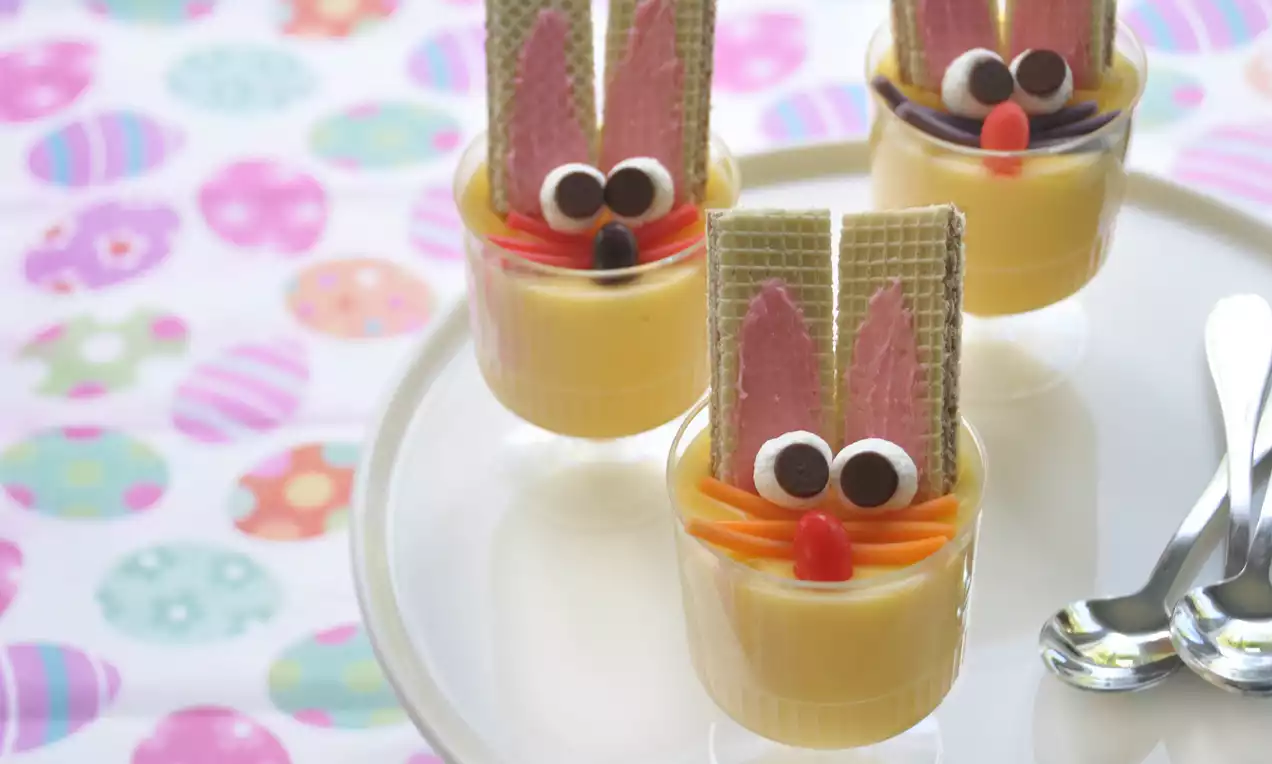 Adorable Easter Bunny Pudding Cups - Fun Happy Home